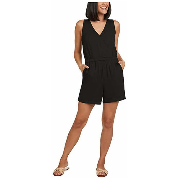 Max & Mia Women's On The Go Romper (Black,M)