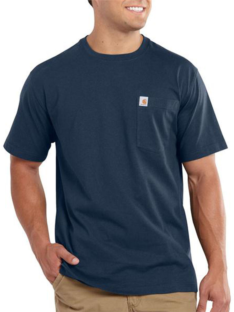 Carhart Mens T-shirt (Navy, Medium)