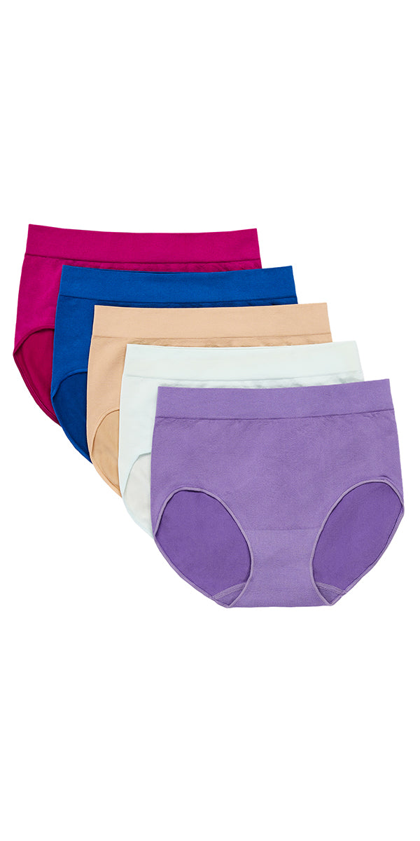 Carole Hochman Ladies' Seamless Brief 5-Pack