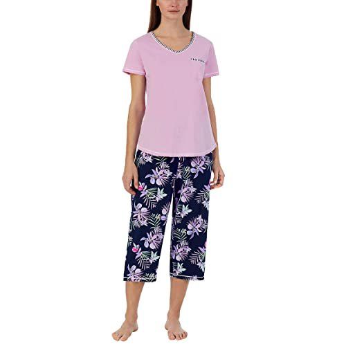 CAROLE HOCHMAN Women's Pajama Set - 4 Piece Sleep & Lounge Wear for Women, Soft and Comfy Loungewear