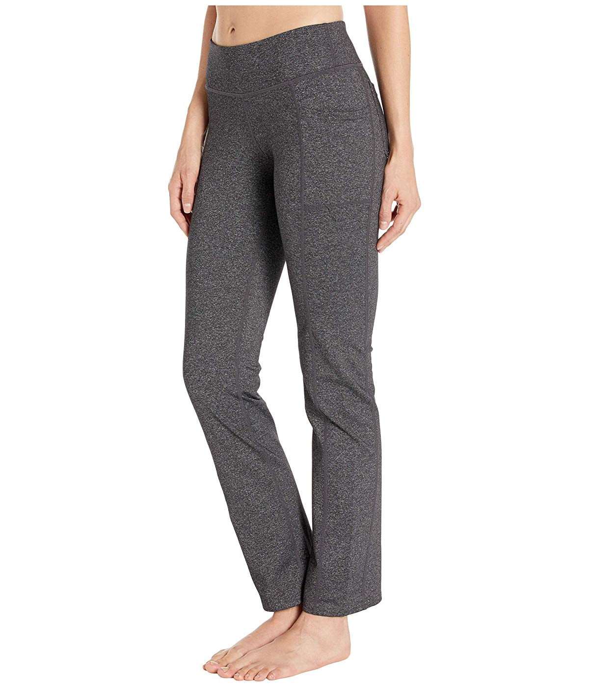 Skechers Women's 4 pockets flare leggings (Gray,Small)