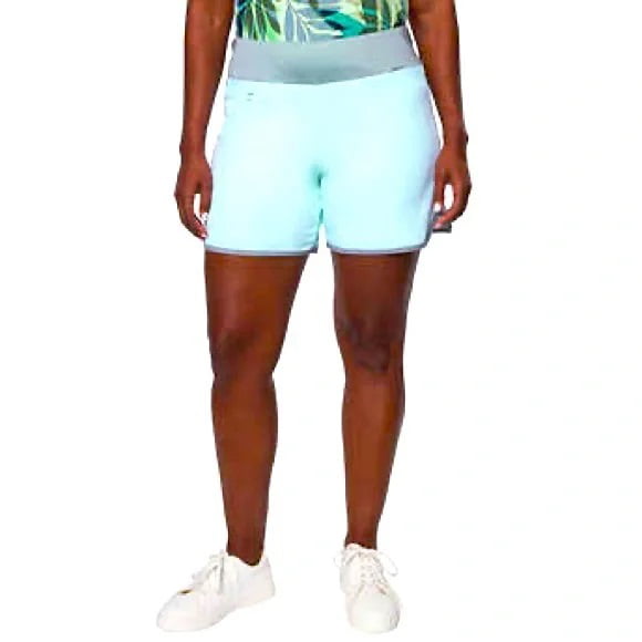 Hang Ten Women's 5 Hybrid Shorts (Mint, Large)