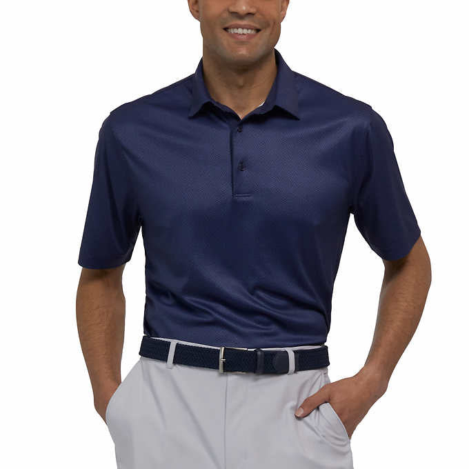 Greg Norman Men's ML75 Polo T-Shirts (Dark Blue, X-Large)