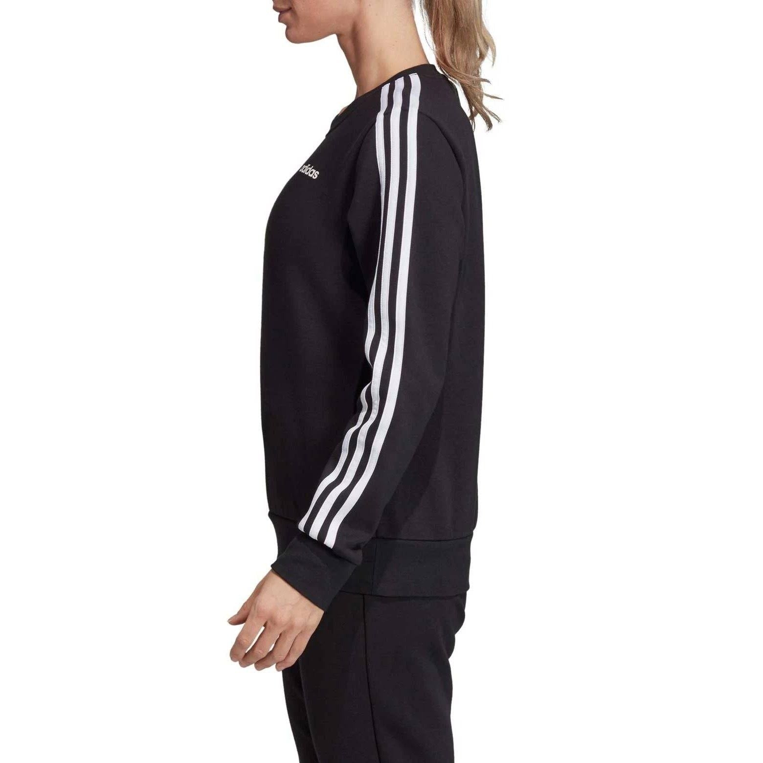 Adidas Women's 3-Stripes Crewneck Sweatshirt: Sporty Style & Comfort