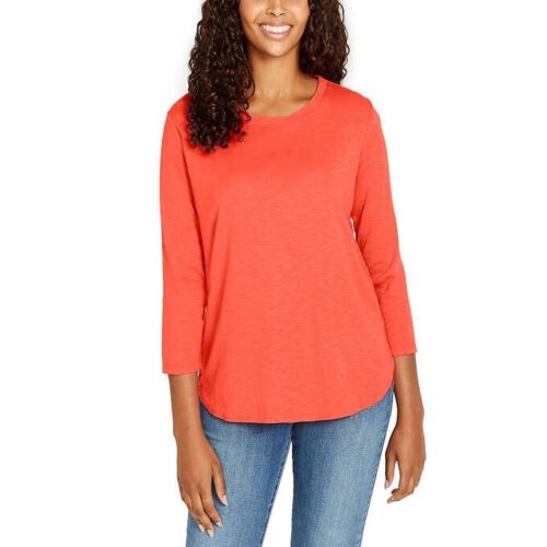 Kirkland Signature Women's Cotton Slub Tee - Comfortable and Stylish Cotton Tee for Women