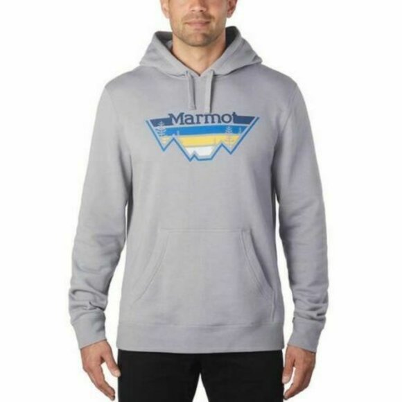 Marmot Mens Hoodie(True Steel, X-Large)