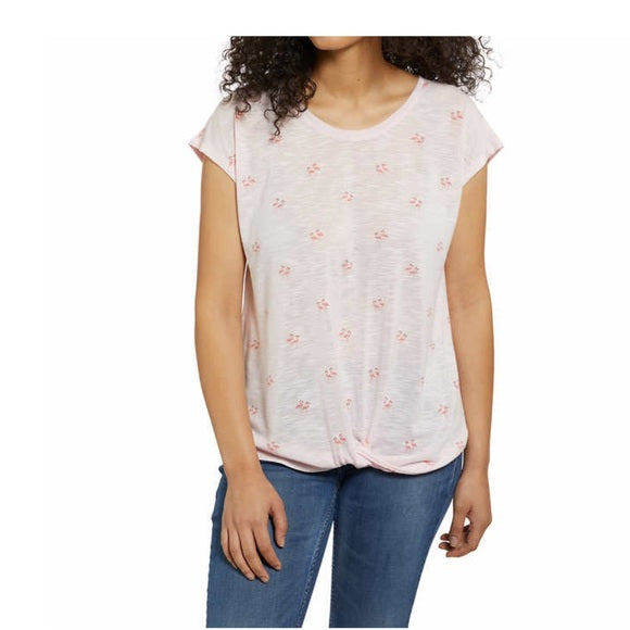 Izod Women's Printed Tee (Pink,XL)