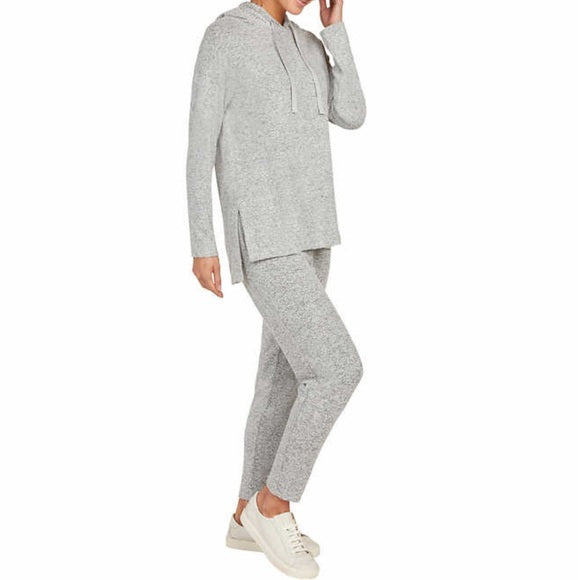 Max & Mia Women's Super Soft Longue Set (Heather Grey, Small)