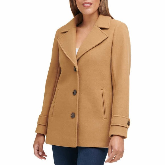 Andrew Marc New York Women's Peacoat (Tan,S)