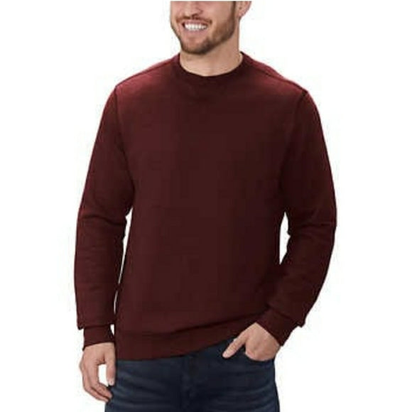 G.H Bass & Co. Men's Pullover Crew Sweatshirt (Corazon HTR, S)