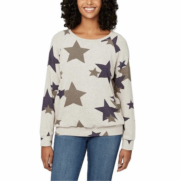 Buffalo Women's Cozy Top (Denim Stars, Large)