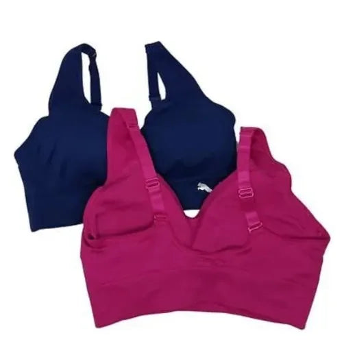 Puma Women's Performance 2 Pack Racerback Sports Bra - Maximum Support and Comfort for Active Women