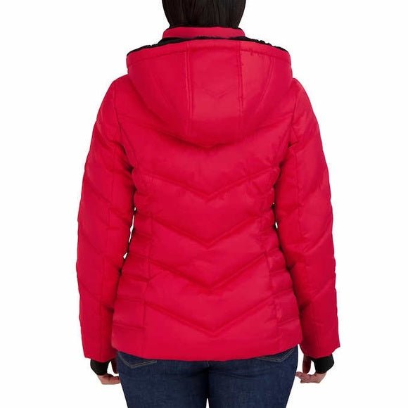 Nautica Women's Hooded Puffer Jacket - Stylish and Warm Winter Coat