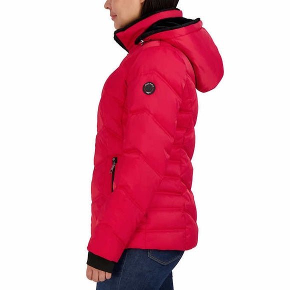 Nautica Women's Hooded Puffer Jacket - Stylish and Warm Winter Coat