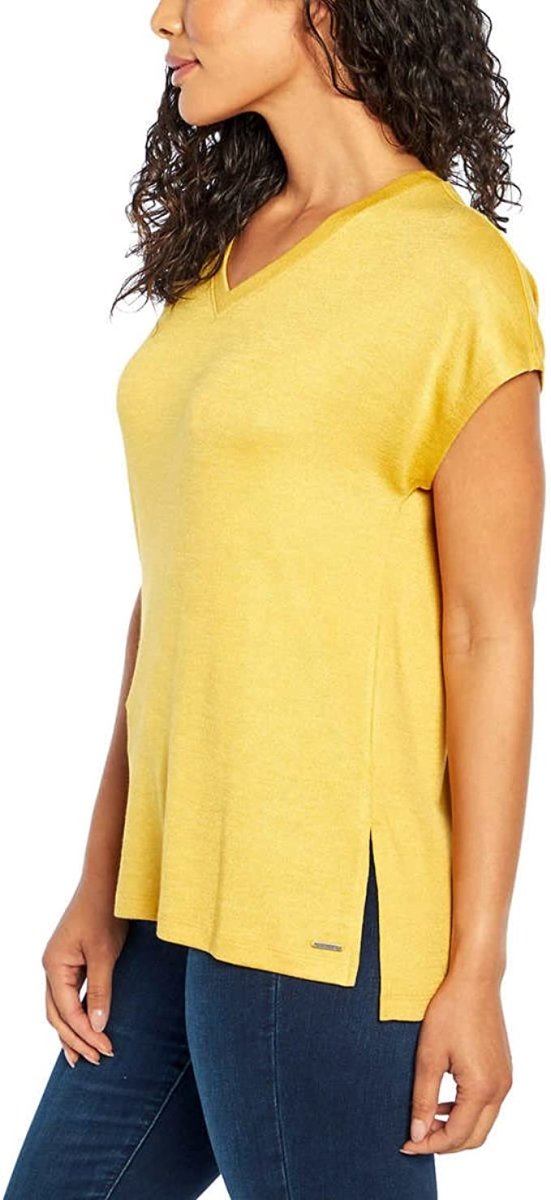 Orvis Women's Short Sleeve V-Neck Tunic Knit Top