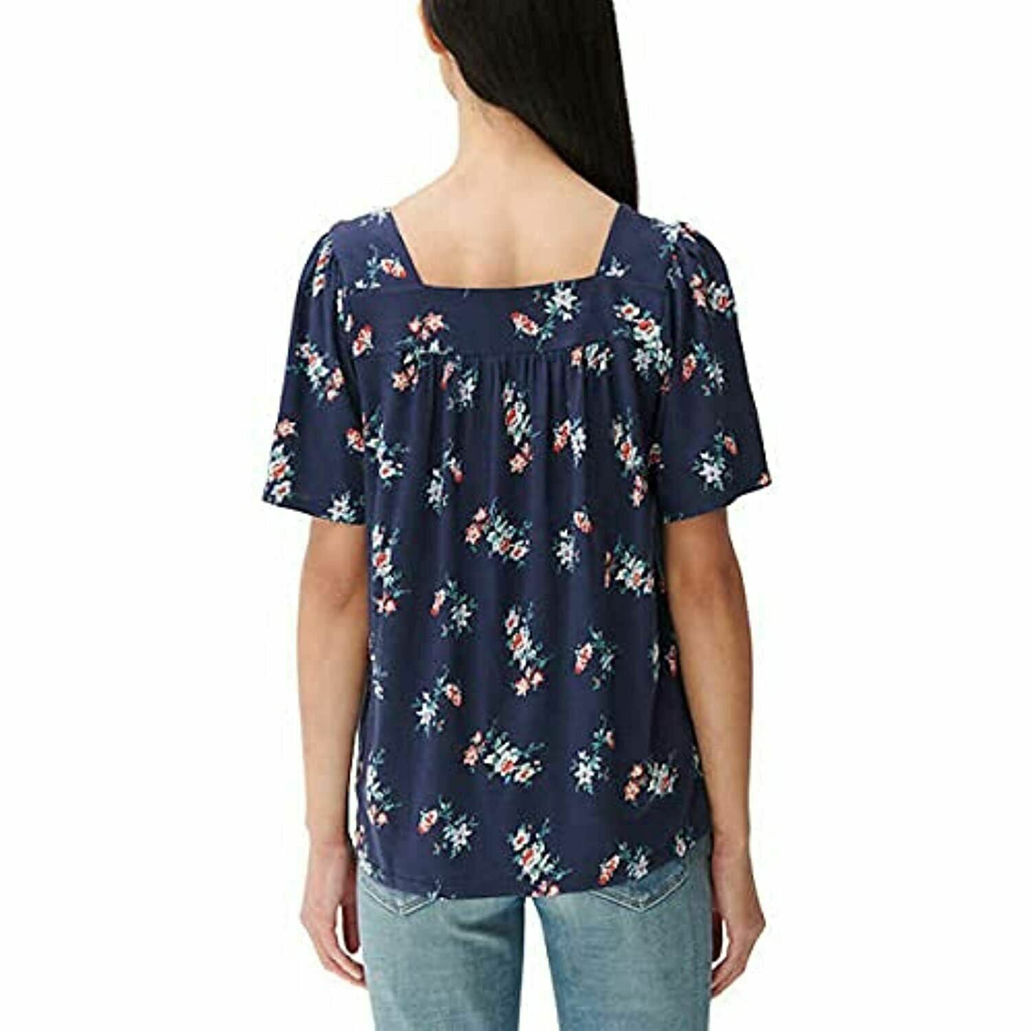 Lucky Brand Women's Square Neck Short Sleeve Top - Versatile and Stylish Fashion Essential