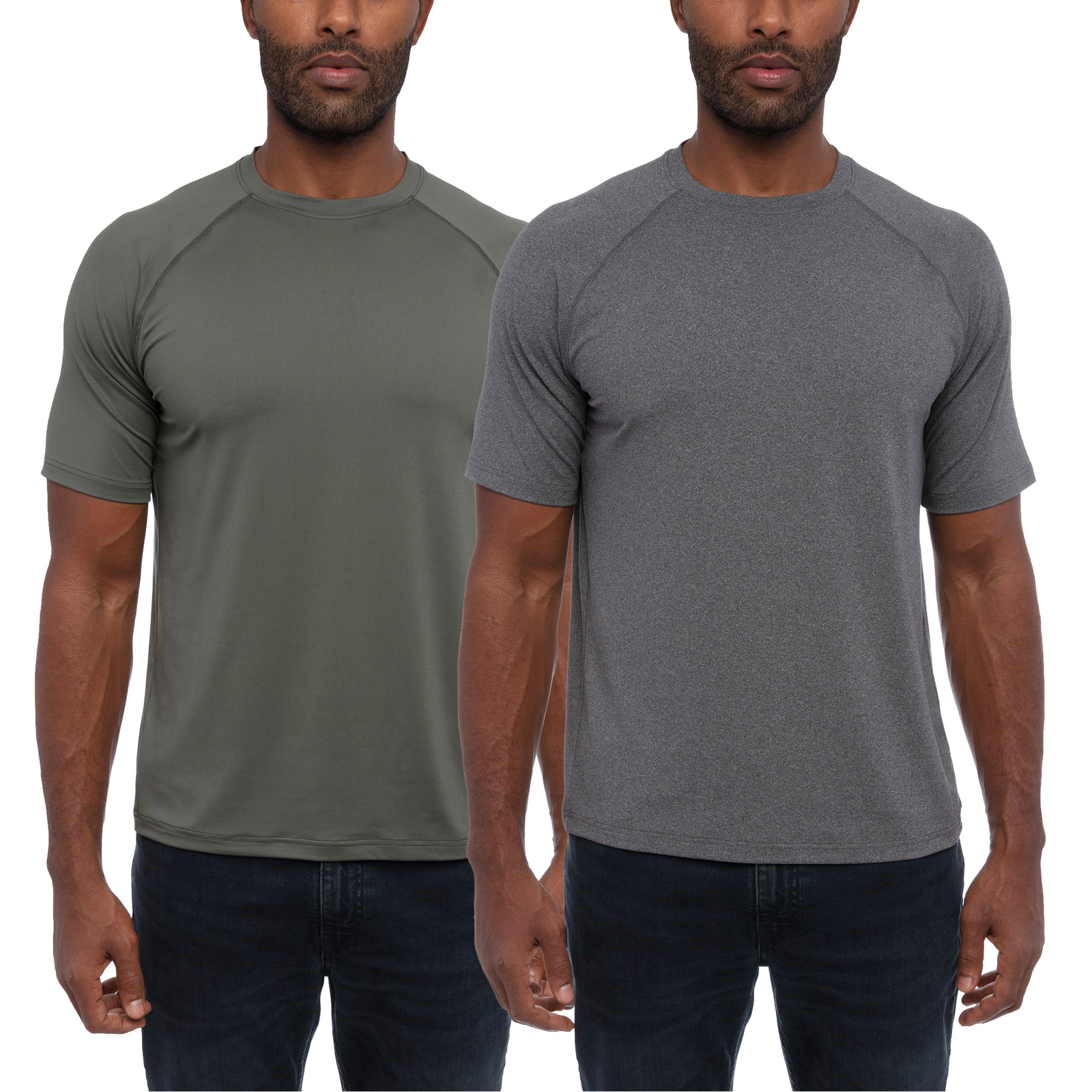 Glacier Men's Performance Tee 2 Pack: Moisture-Wicking, Breathable Fabric, Modern Design, Range of Colors