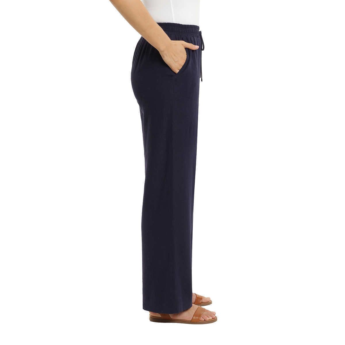 Briggs Women's Linen Blend Pull-On Pants - Soft & Breathable Cropped Trousers for Casual Chic Style | Shop Now