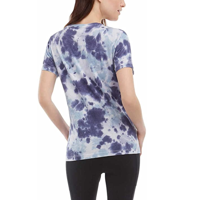 Danskin Women's Tie Dye Tee Shirt - Vibrant Colors and Unique Patterns for Trendy Fashion Statement