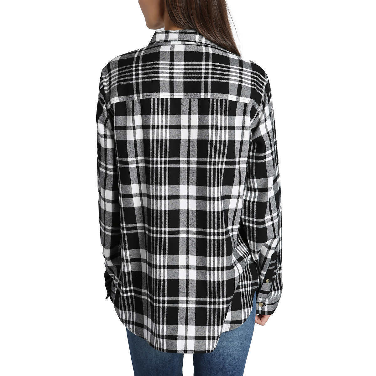 Jachs Girlfriend Women's Cozy Flannel Long Sleeve Shirt