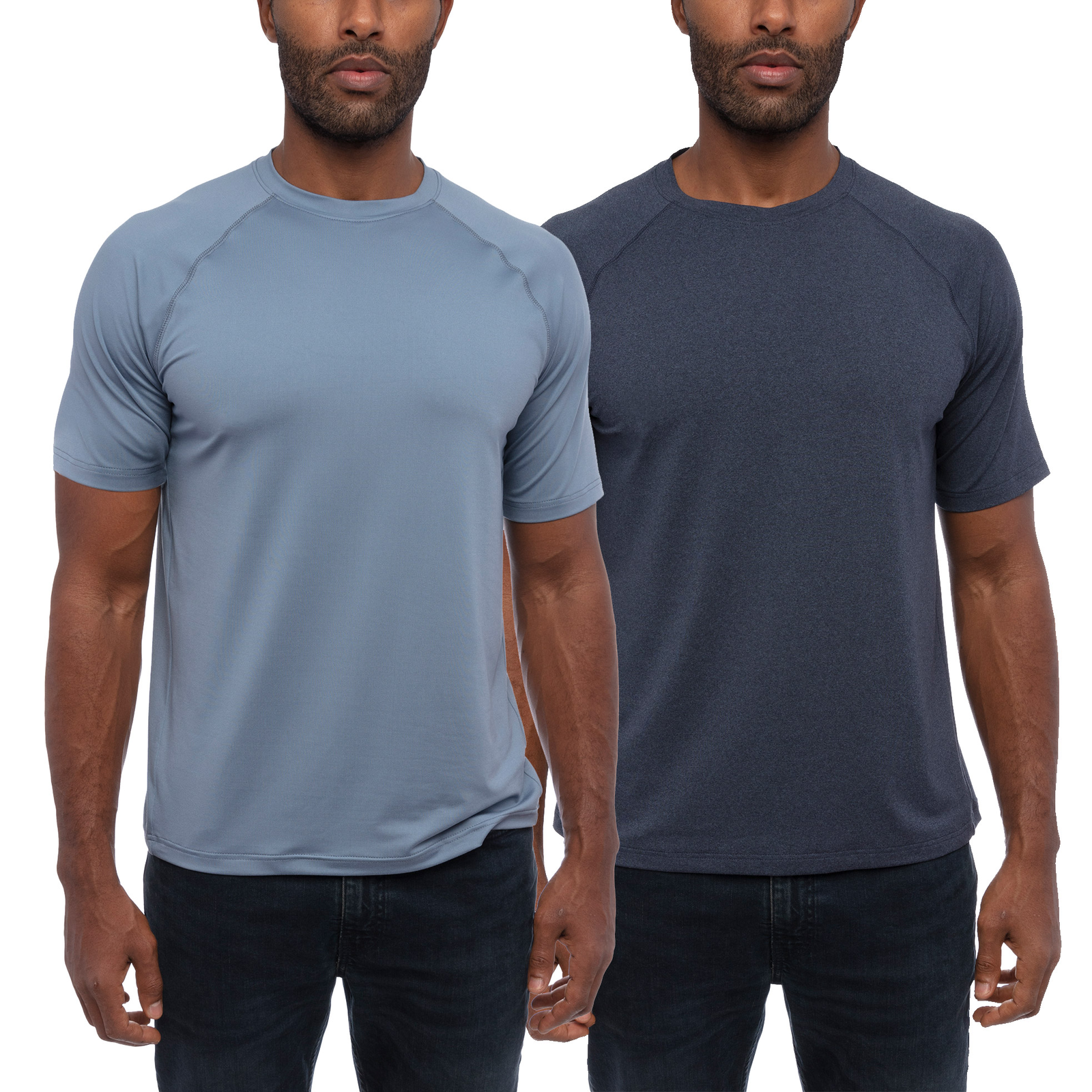 Glacier Men's Performance Tee 2 Pack: Moisture-Wicking, Breathable Fabric, Modern Design, Range of Colors