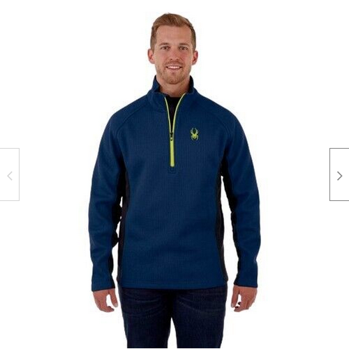 Spyder Men's Outbound 1/4 Zip Jacket (416 Aby, Large)