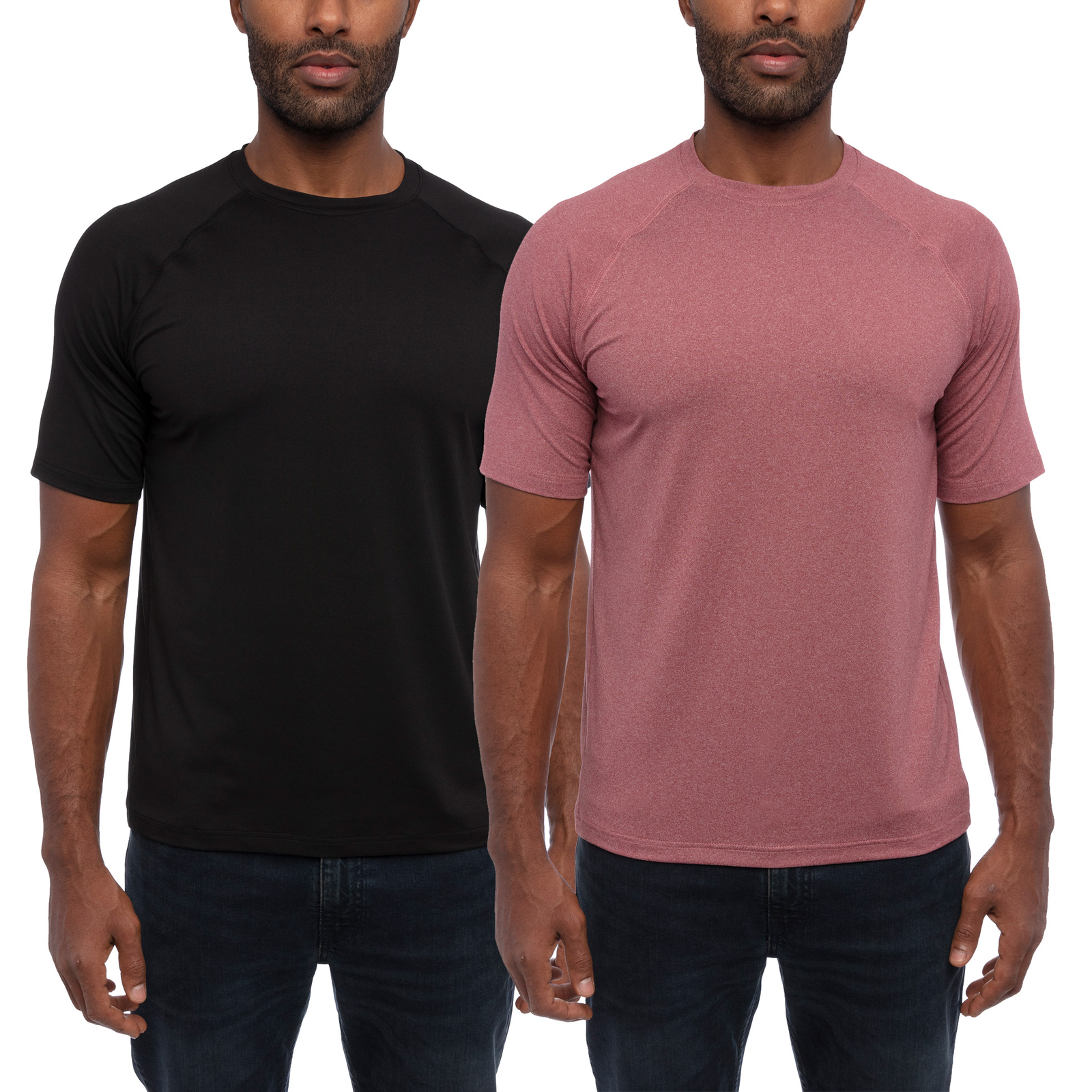 Glacier Men's Performance Tee 2 Pack: Moisture-Wicking, Breathable Fabric, Modern Design, Range of Colors