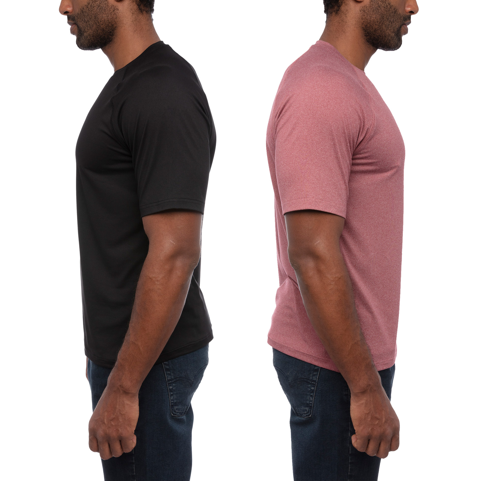 Glacier Men's Performance Tee 2 Pack: Moisture-Wicking, Breathable Fabric, Modern Design, Range of Colors