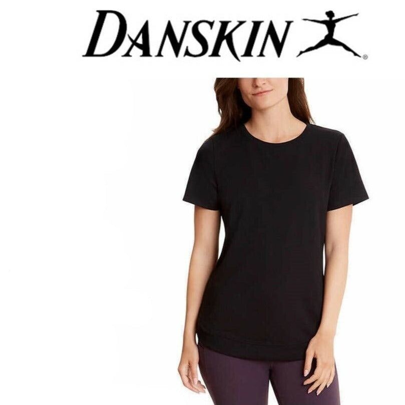 Danskin Women's Tunic Short Sleeve Shirt - Stylish and comfortable tunic tee with versatile design and vibrant patterns