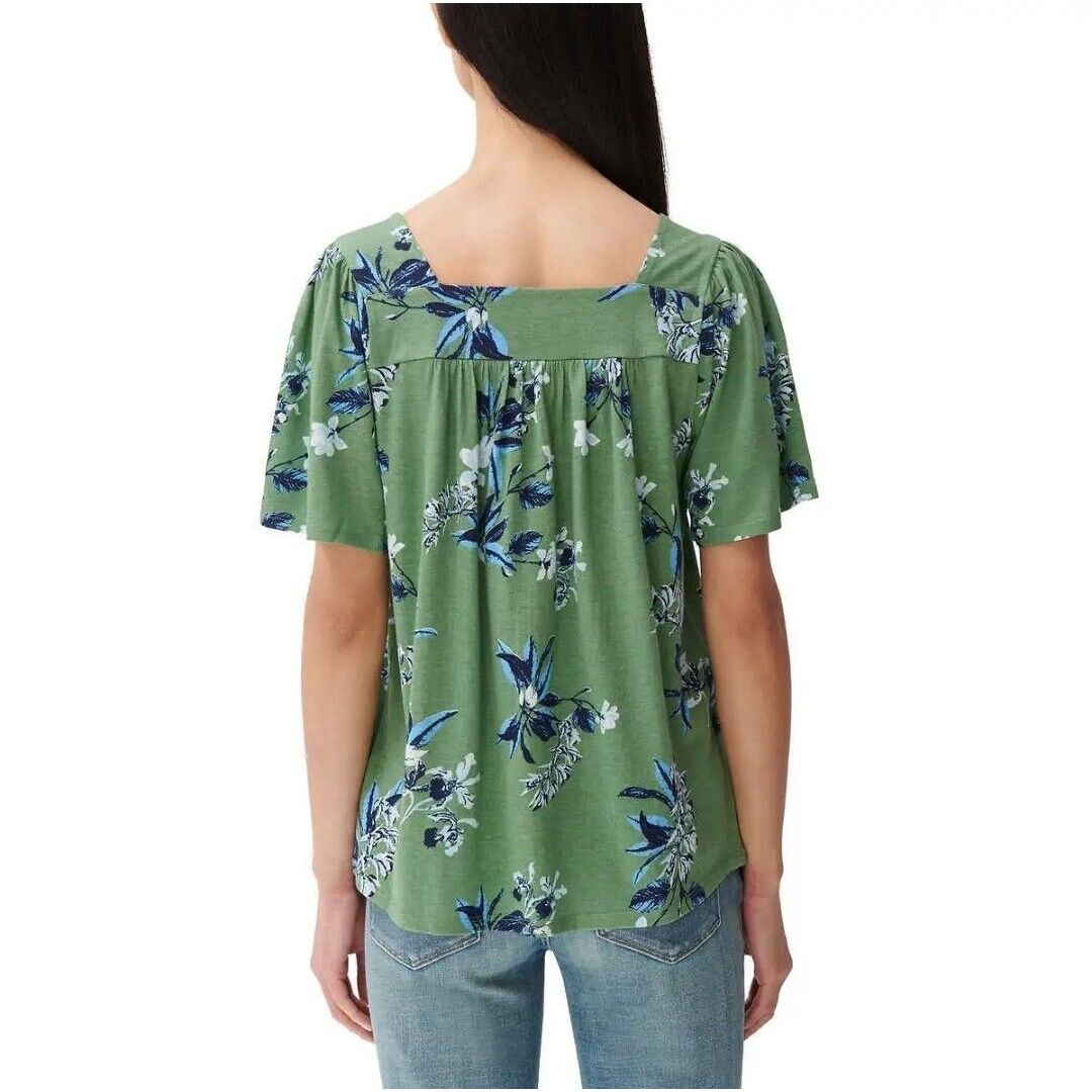 Lucky Brand Women's Square Neck Short Sleeve Top - Versatile and Stylish Fashion Essential