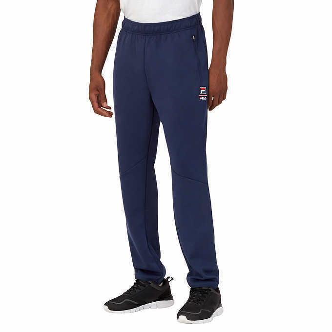 FILA Mens Active Track Pants (Navy, XX-large)