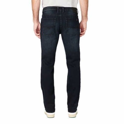 Buffalo David Bitton Men's Jackson-X Straight Stretch Jeans - Dark Wash, Modern Fit, Comfortable Denim