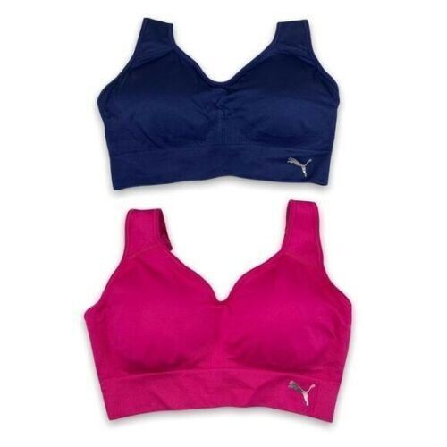 Puma Women's Performance 2 Pack Racerback Sports Bra - Maximum Support and Comfort for Active Women