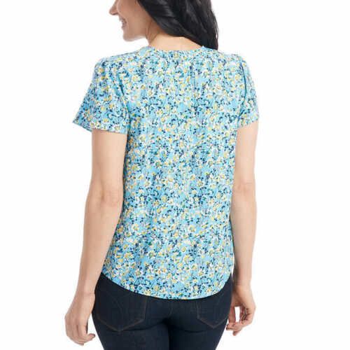 Hilary Radley Women's Printed Blouse Top: Vibrant, Chic Fashion Statement for Any Occasion