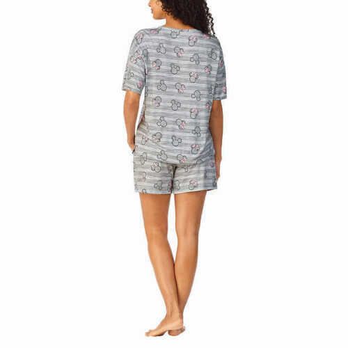 Disney Women's 2 Piece Short Pajama Set - Iconic Character Designs, Comfortable Sleepwear