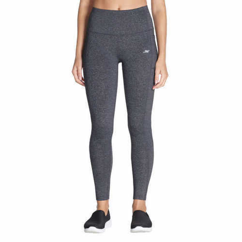 Skechers Women's Go Walk Active Tight - Performance Leggings, Black, Compression Fit, Moisture-Wicking Fabric.