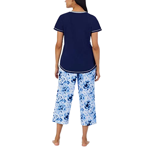 CAROLE HOCHMAN Women's Pajama Set - 4 Piece Sleep & Lounge Wear for Women, Soft and Comfy Loungewear