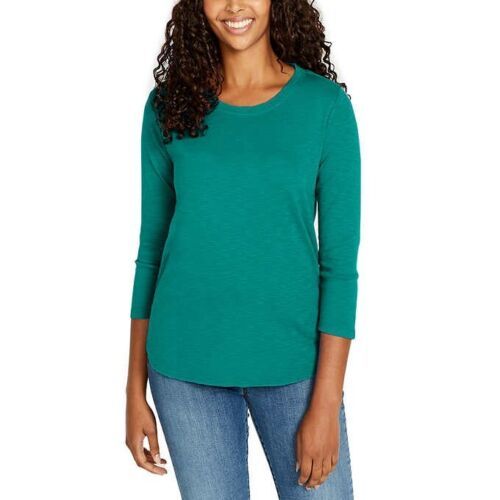 Kirkland Signature Women's Cotton Slub Tee - Comfortable and Stylish Cotton Tee for Women