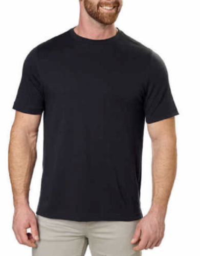 Kirkland Signature Men's Short Sleeve Peruvian Pima Cotton T-Shirt (Black, Small)