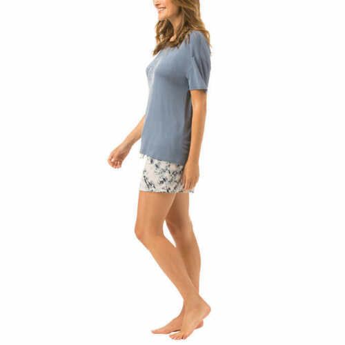 Lucky Brand Women's Pajama 3 Piece Set - Printed Design with Robe - Lightweight and Comfortable Sleepwear