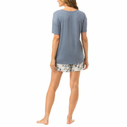 Lucky Brand Women's Pajama 3 Piece Set - Printed Design with Robe - Lightweight and Comfortable Sleepwear