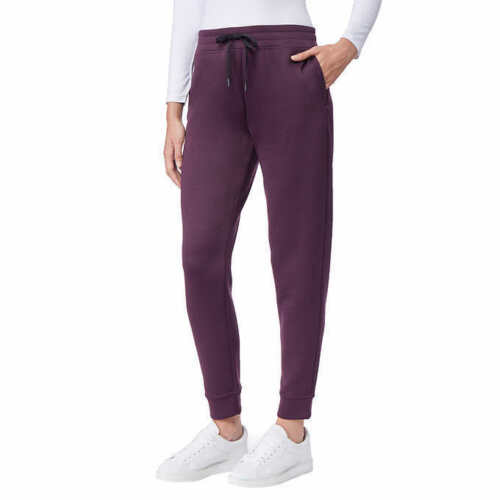 32 Degrees Heat Women's Tech Fleece Jogger Pant (Heather Agate Purple, X-Small)