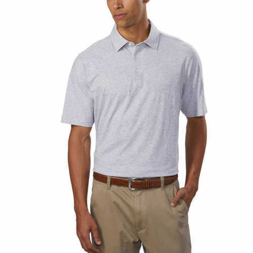 Introducing the Kirkland Signature Men's Short Sleeve Polo Shirt - the epitome of timeless elegance and unmatched quality