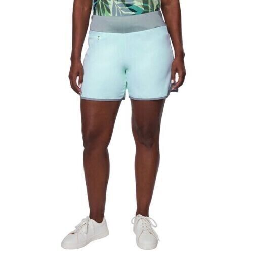 Hang Ten Women's 5 Hybrid Shorts (Mint, X-Large)