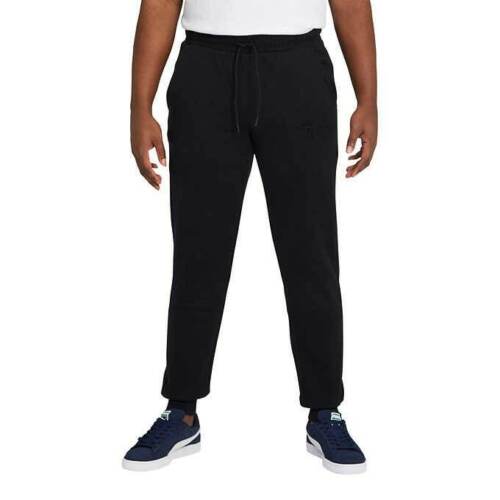 PUMA Men's Fleece Jogger Pants (Black, Small)