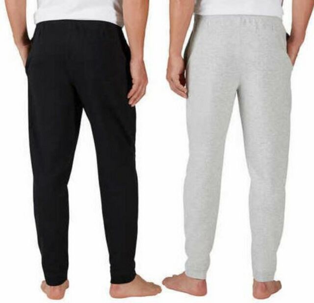 Eddie Bauer Men's 2-Pack Lounge Joggers (Black/ Light Gray, Small)