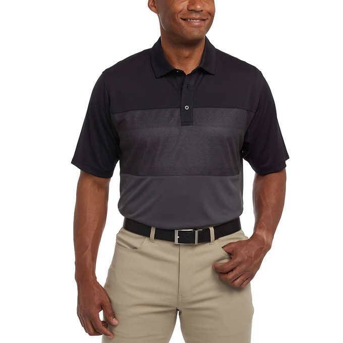 Pebble Beach Men's Short Sleeve Dry-Luxe Performance Polo Shirt