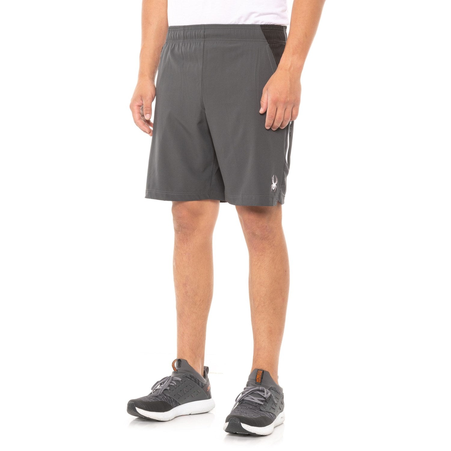 Spyder Active Woven Shorts (Grey, Large)