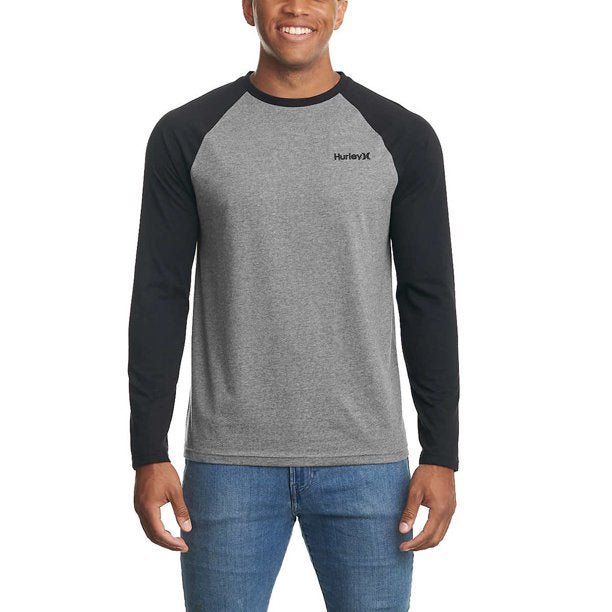 Hurley Shirts | Hurley Mens Baseball Raglan Long Sleeve T-shirt - mystyle.one