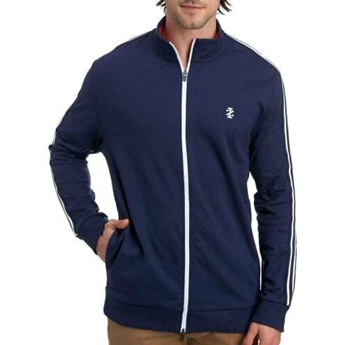 Izod Advantage Lightweight Track Jacket for Men - Sleek, Performance-Driven Design.